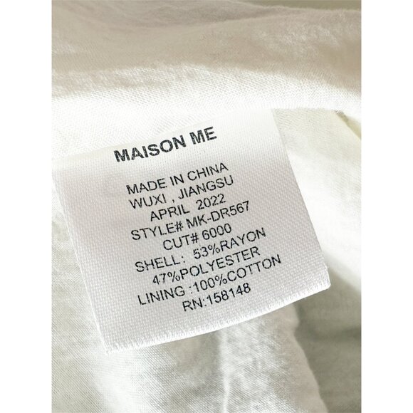 Maison Me Emma Collared Dress, Burgundy & Antique White 2Y - Picture 9 of 12